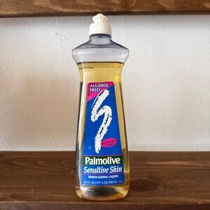 Vintage‎ Palmolive Sensitive Skin Dishwashing Liquid 22 oz Full Alcohol Free